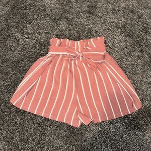 Teen Girls High Waisted Cinched Dress Short